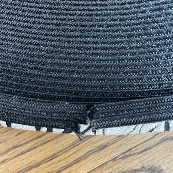 Ashro Large Brim Oversized Dramatic Derby Sunday Service Hat Black and White - Picture 14 of 14